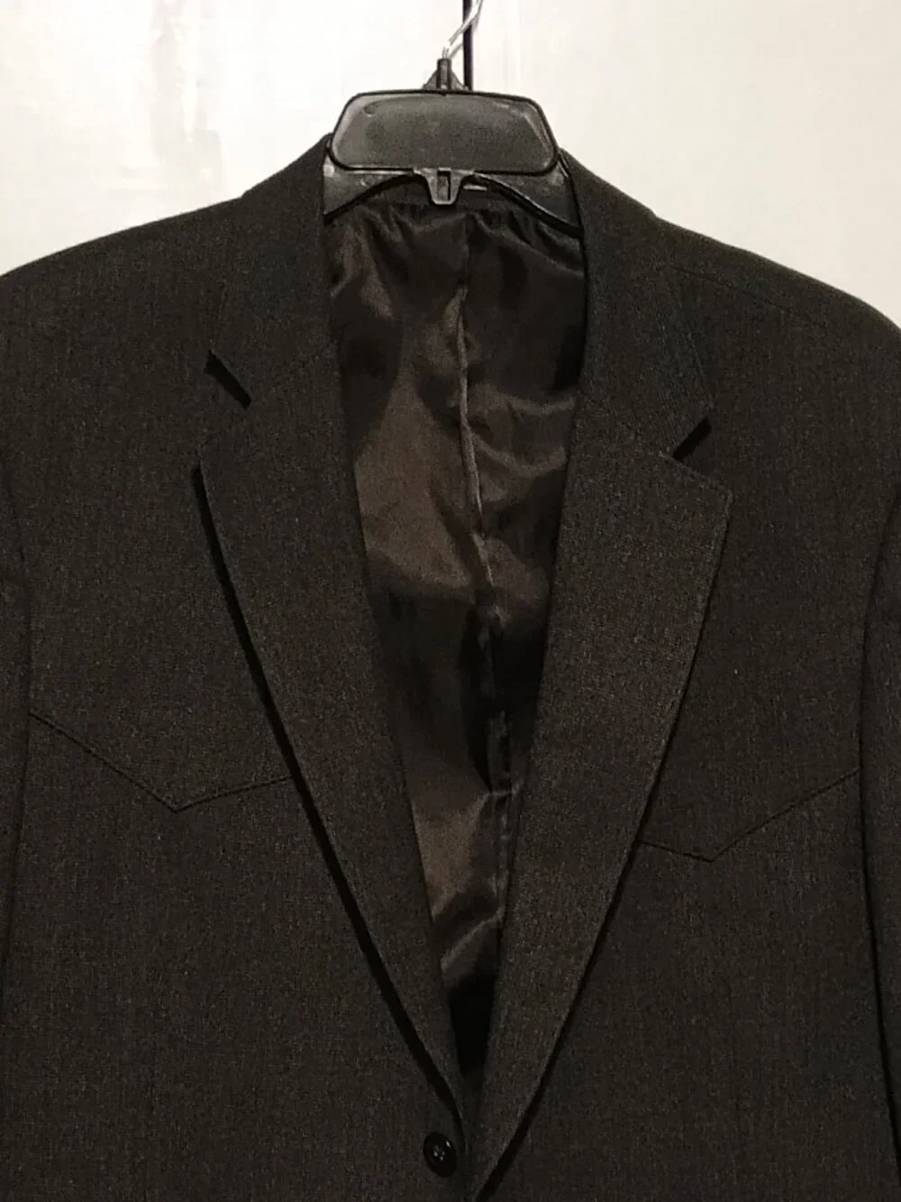 Red Sky Santa Fe Men’s Western Sport Coat Blazer Charcoal Black Cowboy Jacket
